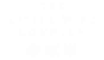The Little Wine Company Scrolled light version of the logo (Link to homepage)